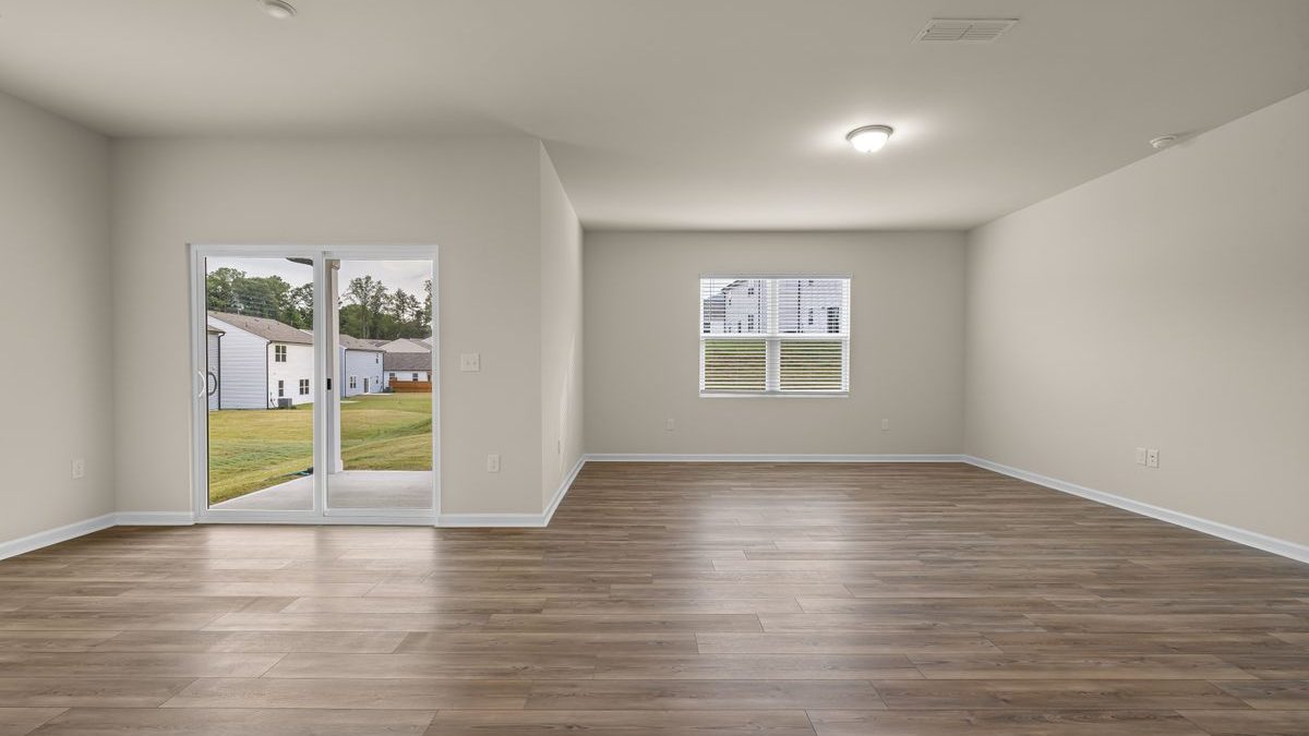 A bright, uncluttered home with clear floors, the kind that helps prevent falls