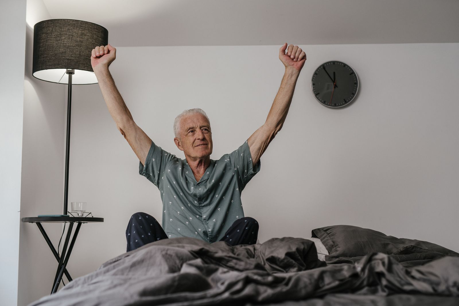 An older adult resting at home, the kind of restorative sleep good health depends on